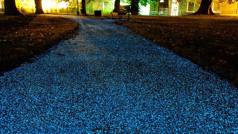 Glow-in-the-Dark paths and driveways