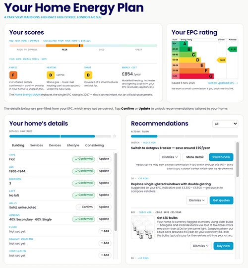 Home Energy Plan